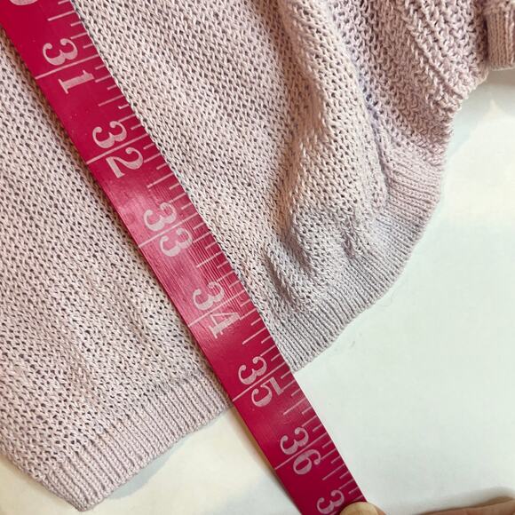 J. Jill Womens Linen Blend Open Cardigan Small Petite Pale Lilac Pastel Long - Picture 9 of 9